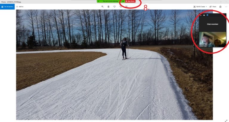 Screen Sharing On Zoom Nooksack Nordic Ski Club